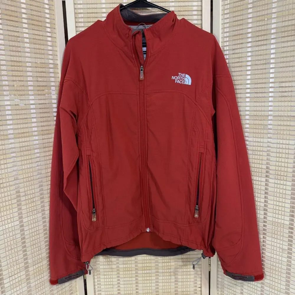 The North Face Flight Series Jacket Men's Size Small Orange Lightweight Full Zip